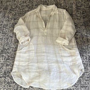 CP Shades linen l/s tunic, size small